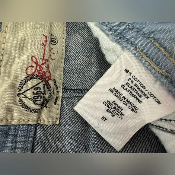 1162 GAP Blue Flare Wide Leg Jeans 8T (33x36) Mid Rise Boho Preppy Festival