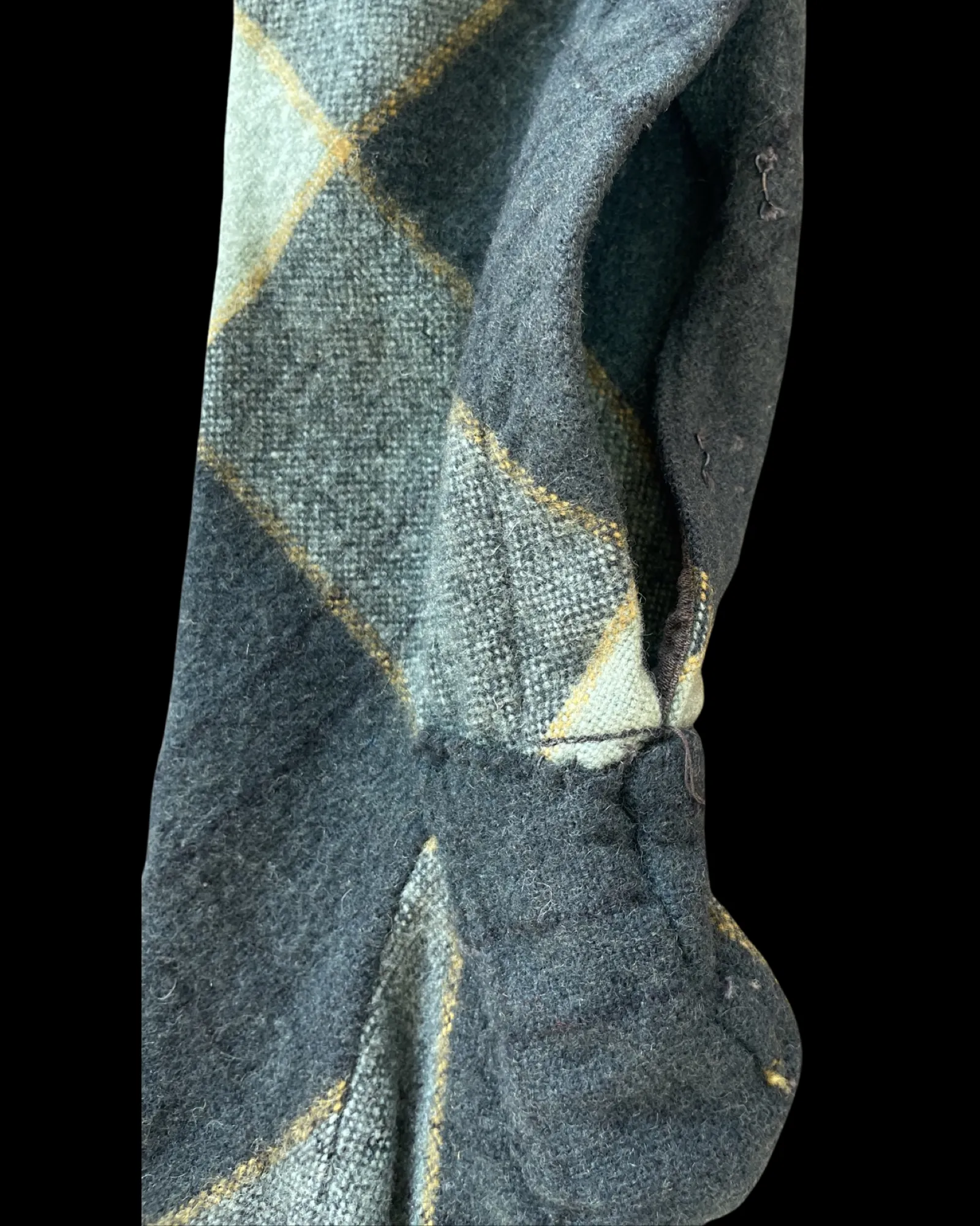 1930s Argyle Wool Fall Front Costume Pants
