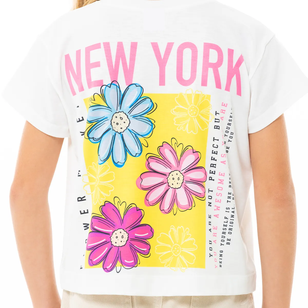 2 SIDES GRAPHIC T-SHIRT FOR GIRLS