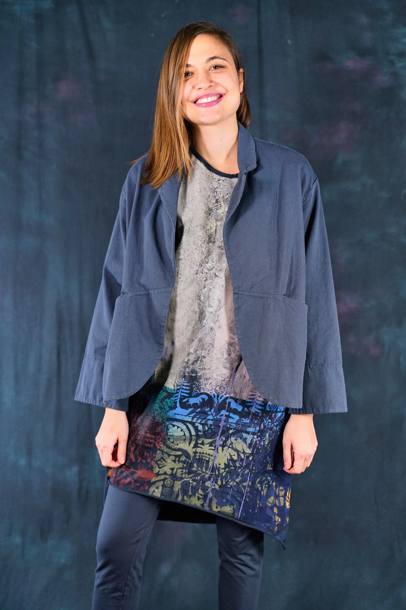 5278 Natural Cotton Twill Jacket Antique Ink-P