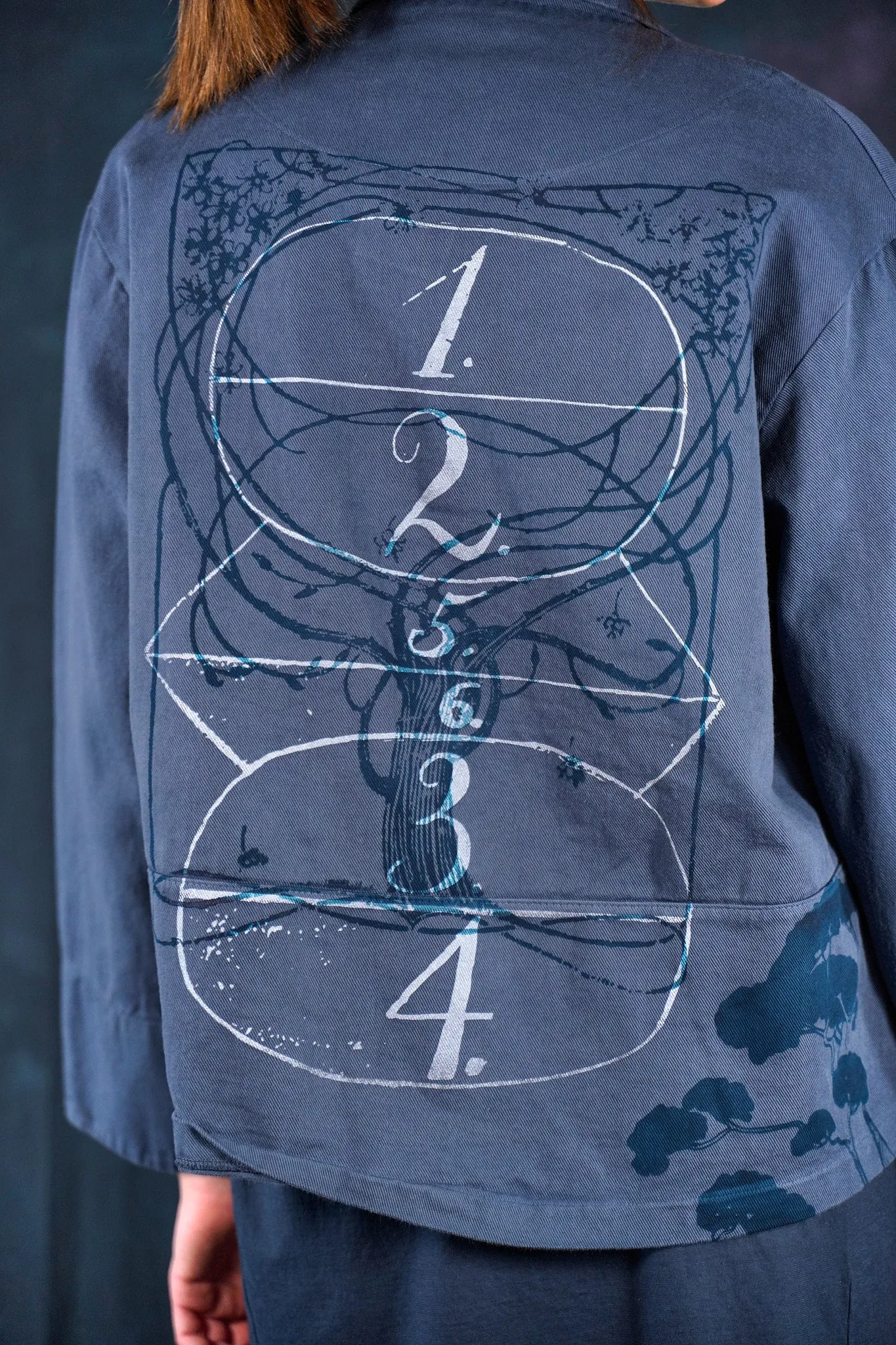 5278 Natural Cotton Twill Jacket Antique Ink-P