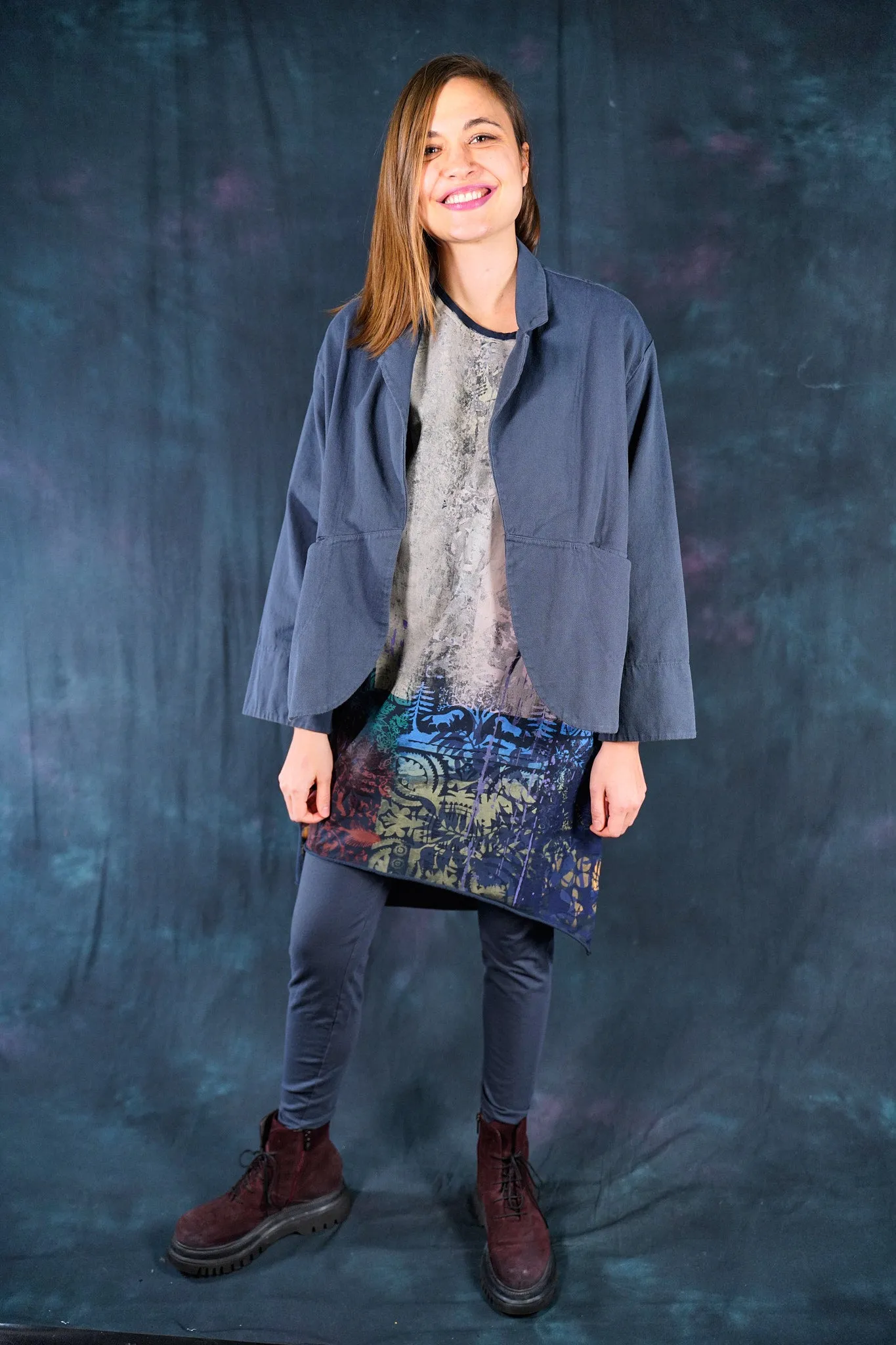 5278 Natural Cotton Twill Jacket Antique Ink-P