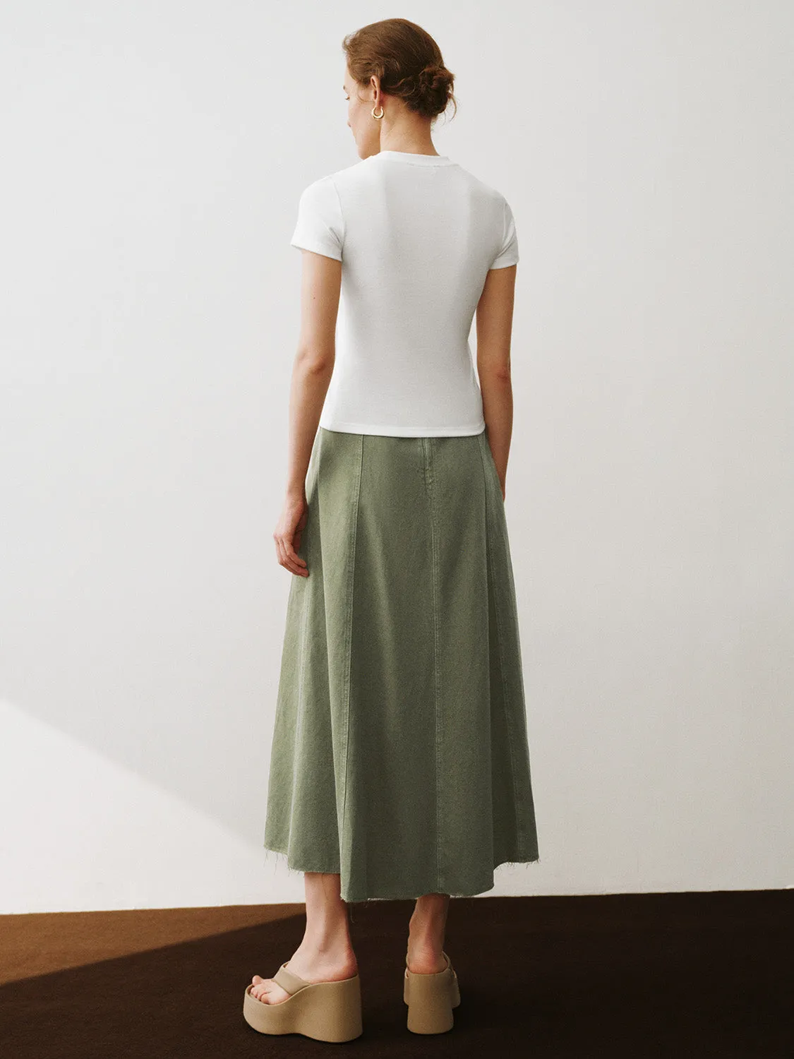 A-Line Denim Skirt