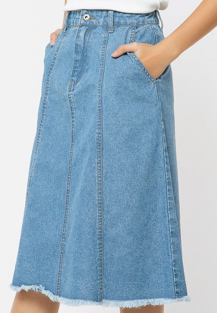 A-line Denim skirt