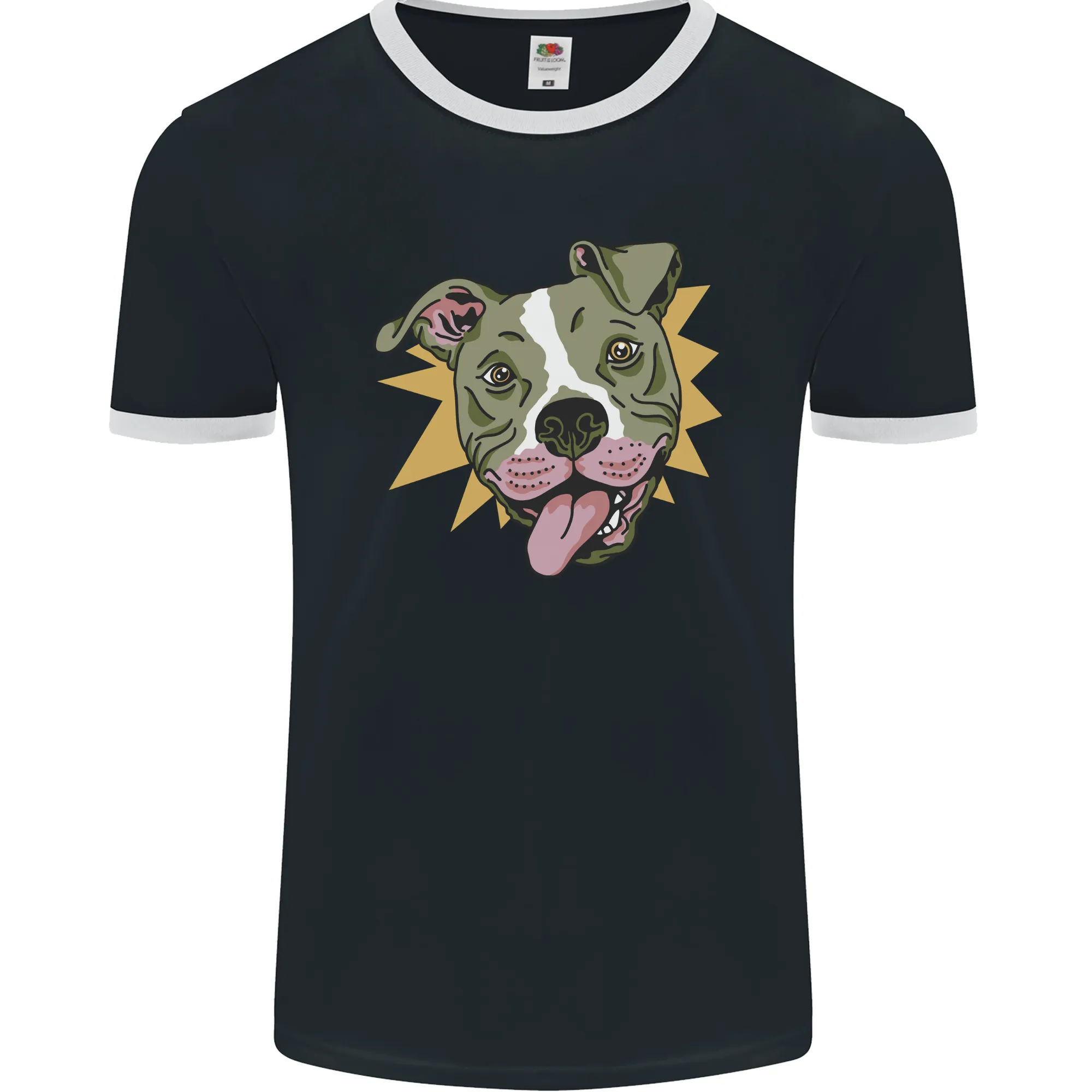 A Yampy Pitbull Dog Mens Ringer T-Shirt FotL