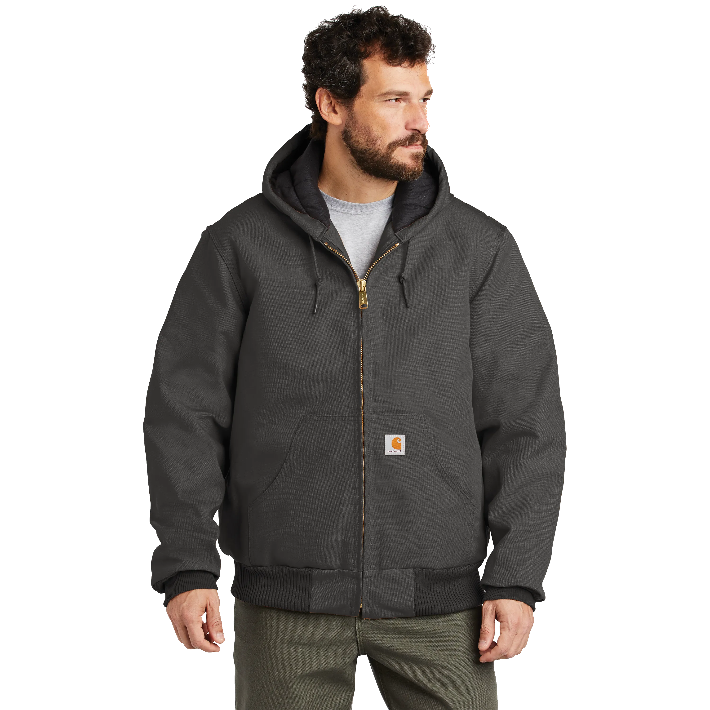A1938 Mens Quilted Flannel Lined Duck Active Jac