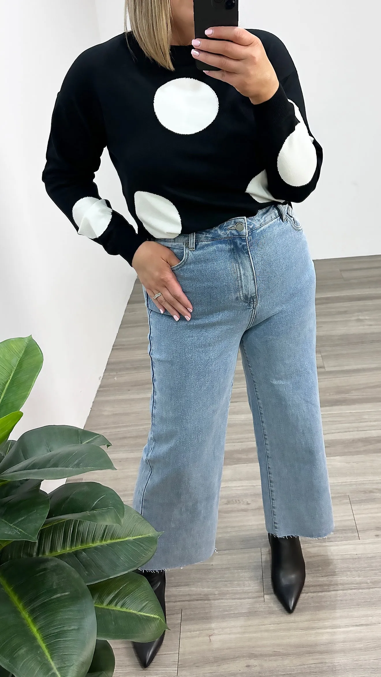 AAE Charlie High Rise Wide Leg Jean