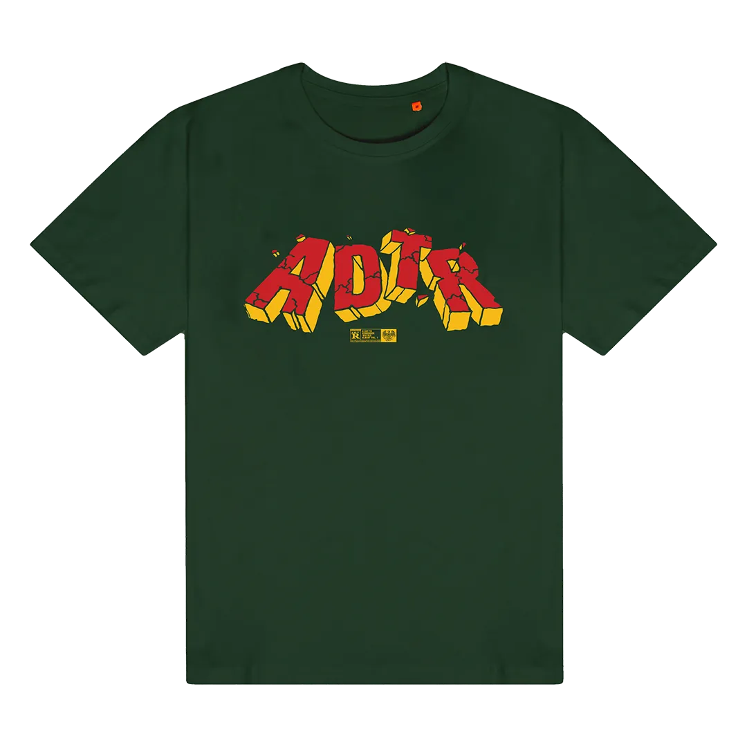 ADTR X KERRANG! Logo Green T-shirt