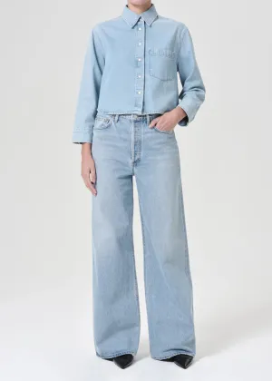Agolde DAME HIGH RISE WIDE LEG NO CUFF IN CONFLICT
