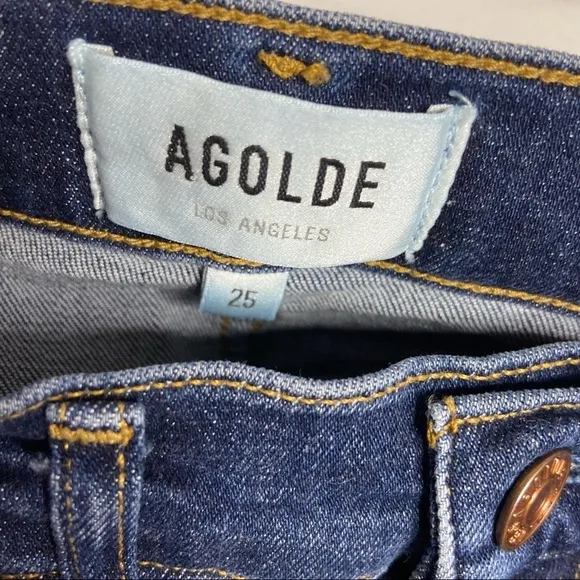 Agolde Size 25 Sophie Cropped Skinny Jeans Ankle High Rise