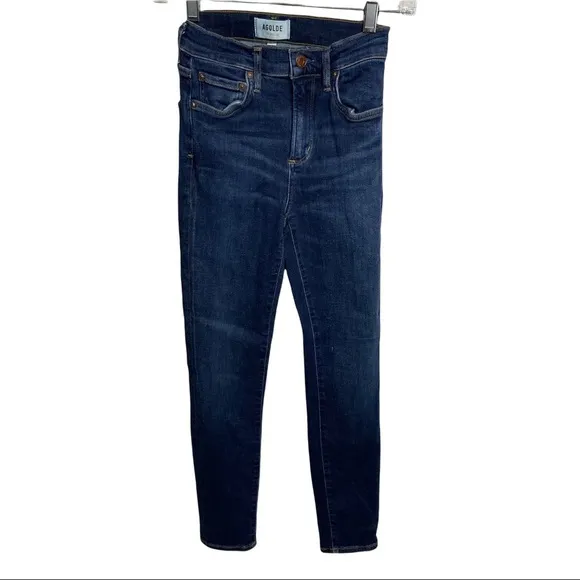 Agolde Size 25 Sophie Cropped Skinny Jeans Ankle High Rise