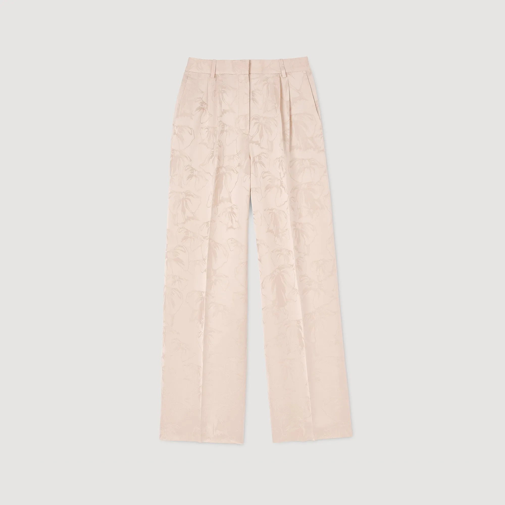 Alberto Printed Trousers Nude