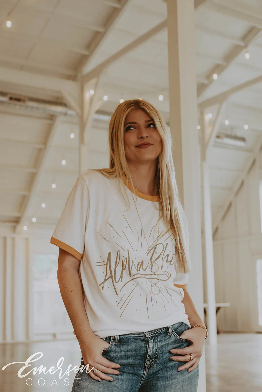 Alpha Phi Yellow Ringer PR Tee