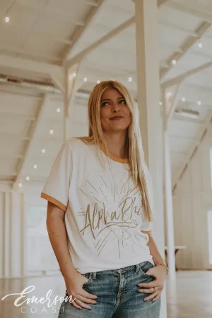 Alpha Phi Yellow Ringer PR Tee