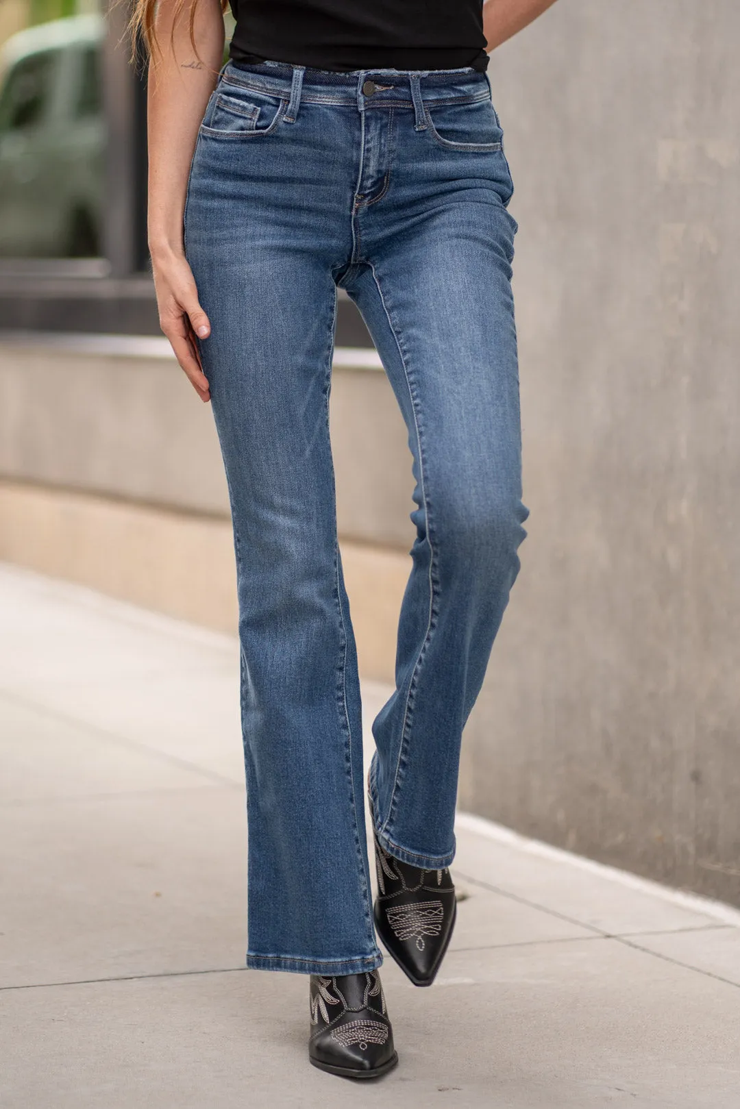 Amethyst Mid Rise Boot Cut Regular & Plus Sizes