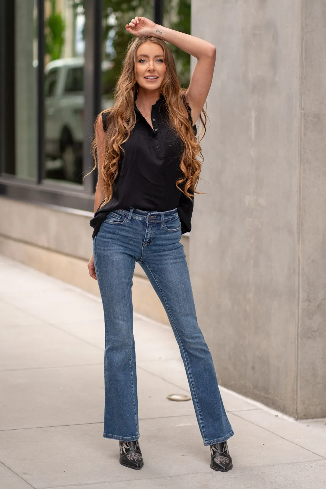 Amethyst Mid Rise Boot Cut Regular & Plus Sizes