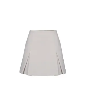 Anell Golf Clash Tuck Skirt - Light Gray