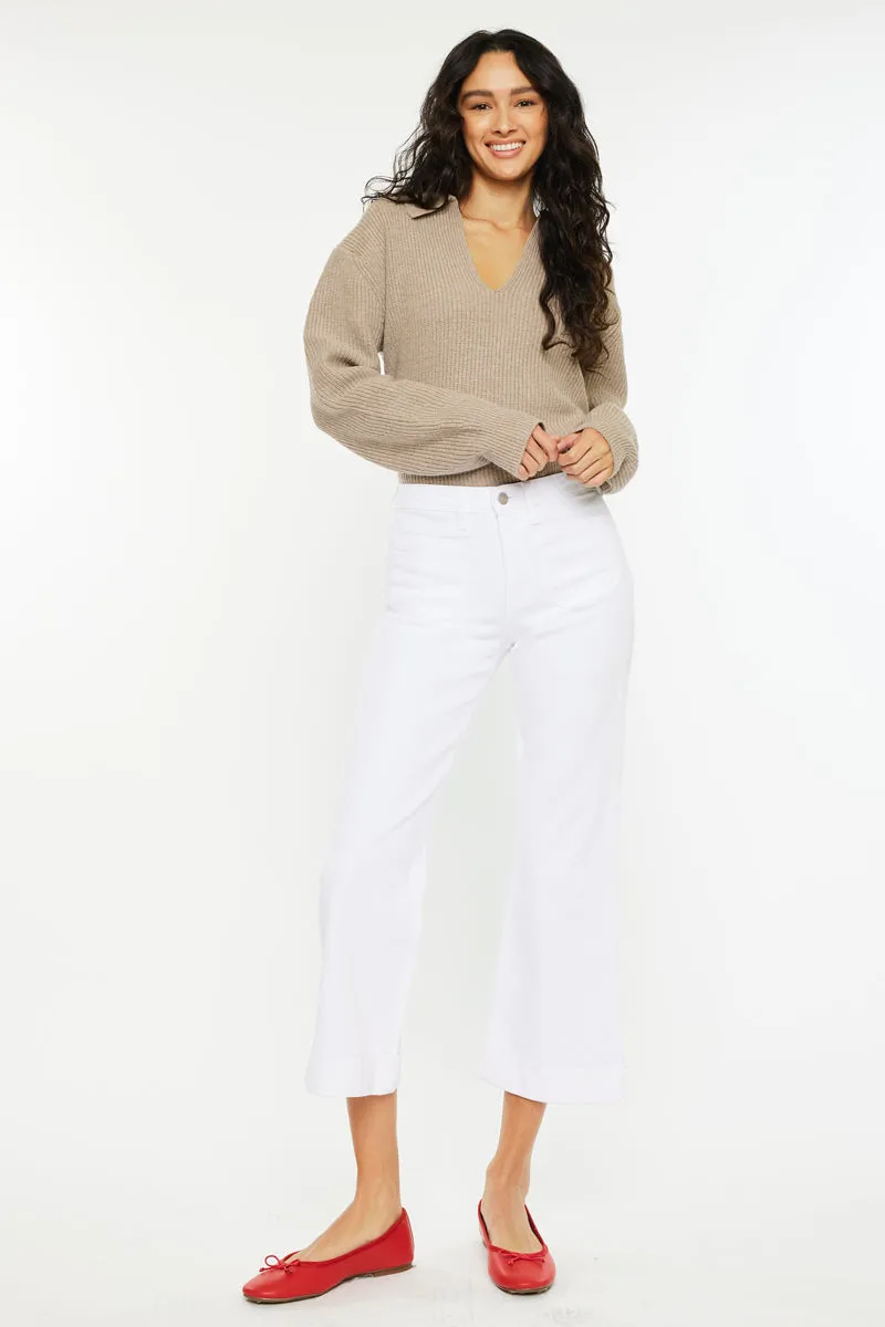 Angelina High Rise Cropped Flare Jeans