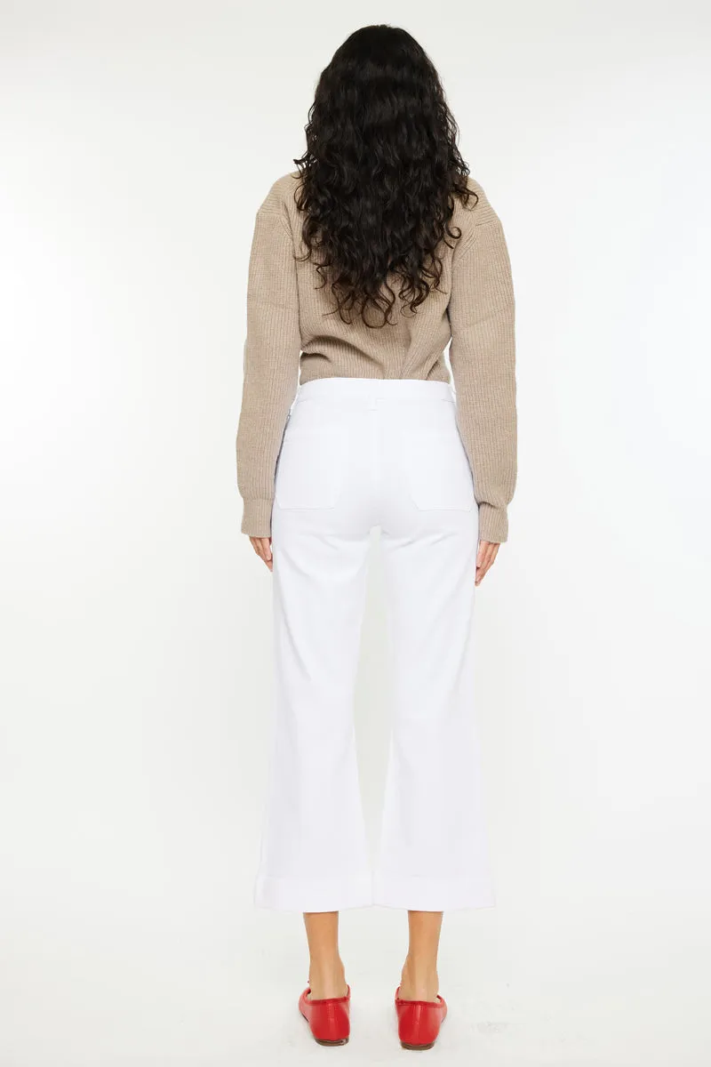 Angelina High Rise Cropped Flare Jeans