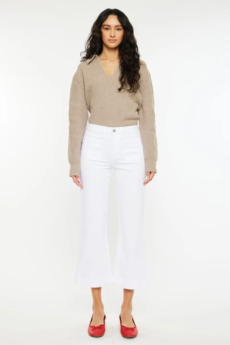 Angelina High Rise Cropped Flare Jeans