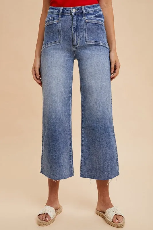 Annie Wear High-Rise Wide-Leg Jeans