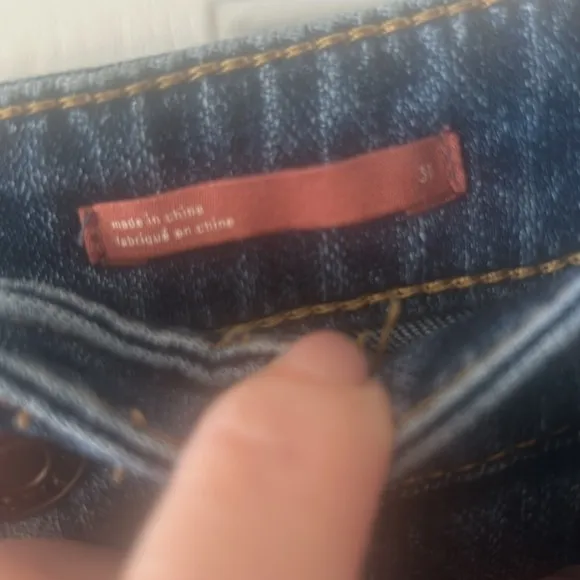 Anthropology Pilcro High Rise Wide Leg Ankle Jeans Sz 31