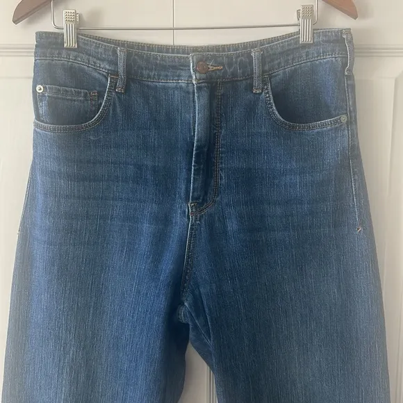 Anthropology Pilcro High Rise Wide Leg Ankle Jeans Sz 31