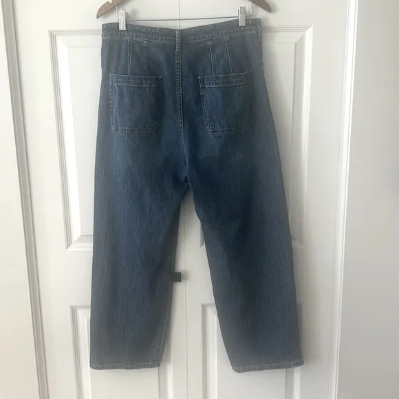 Anthropology Pilcro High Rise Wide Leg Ankle Jeans Sz 31