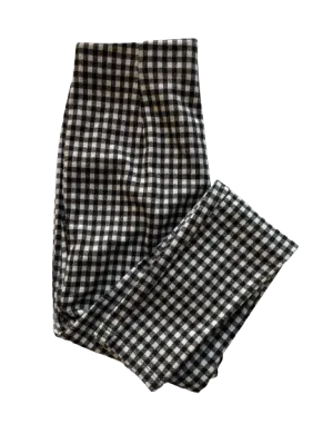 Ardene Black White Plaid Pants
