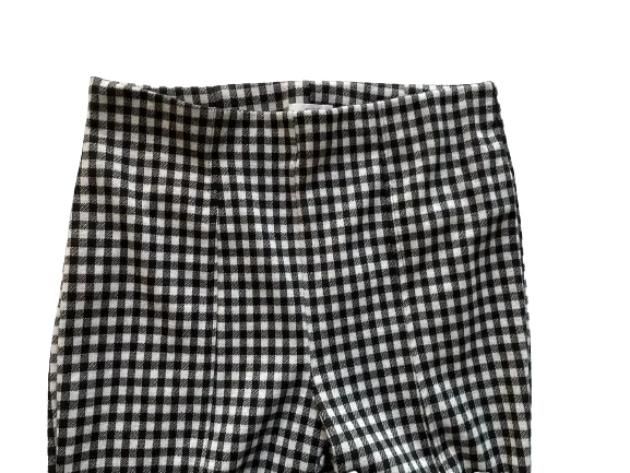 Ardene Black White Plaid Pants