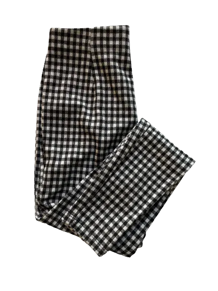 Ardene Black White Plaid Pants