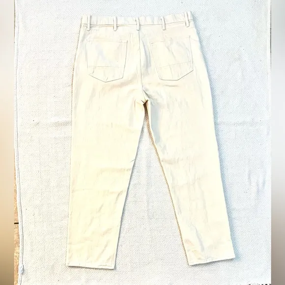Arizona Flex Baggy Jeans Size 38W Color: Cream
