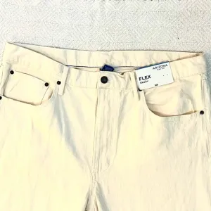 Arizona Flex Baggy Jeans Size 38W Color: Cream