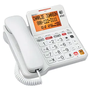 AT&T Big Button Corded Phone with Answering Machine