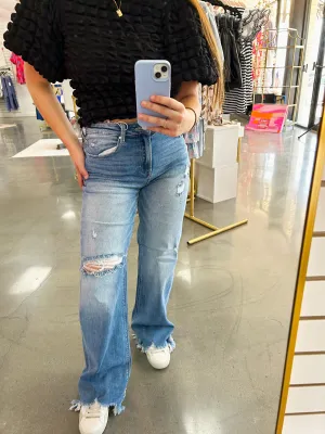 Avery High Rise Wide Leg Jean