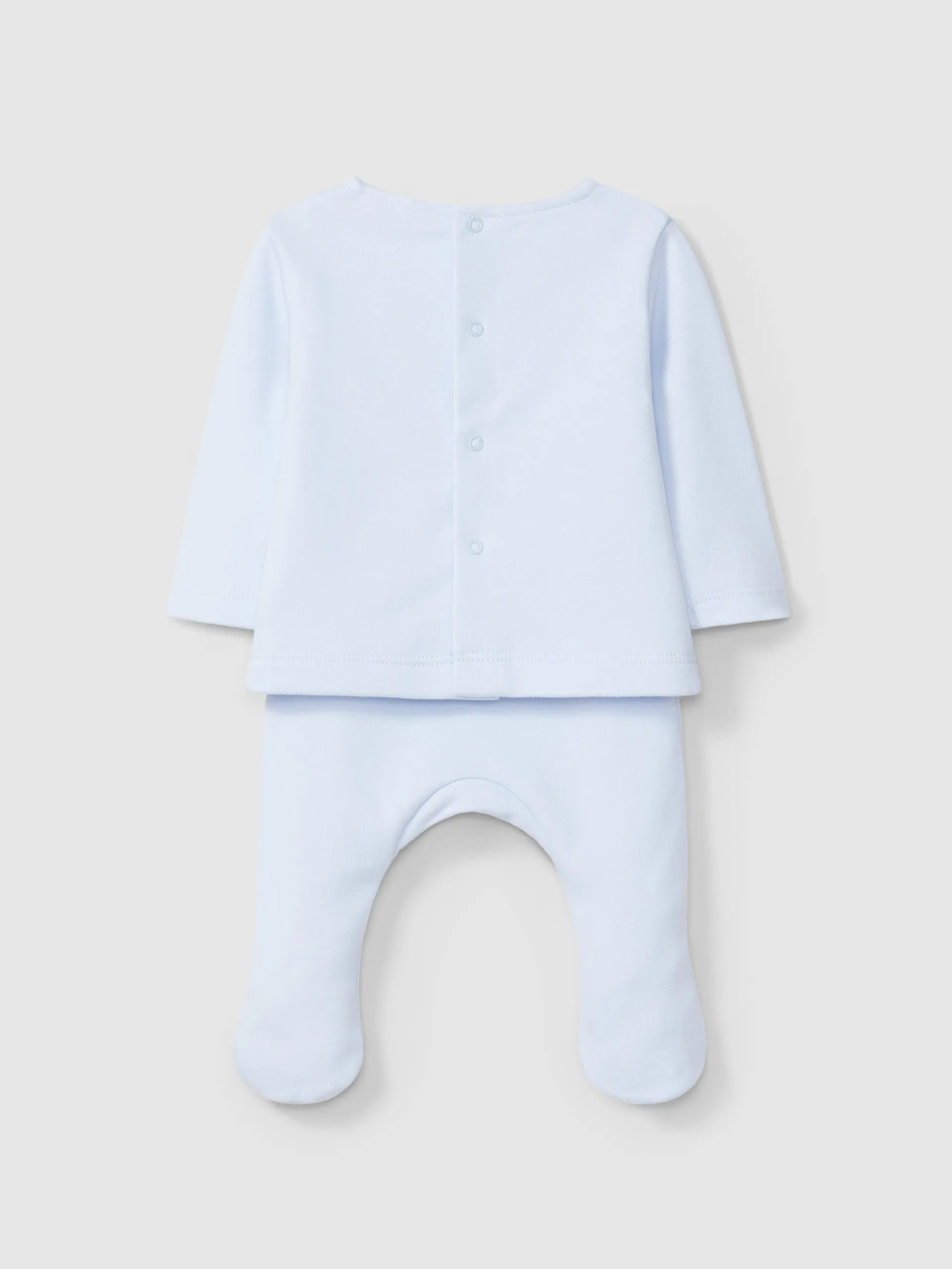 AW24 Laranjinha Baby Boys Blue & White Check Set I4026