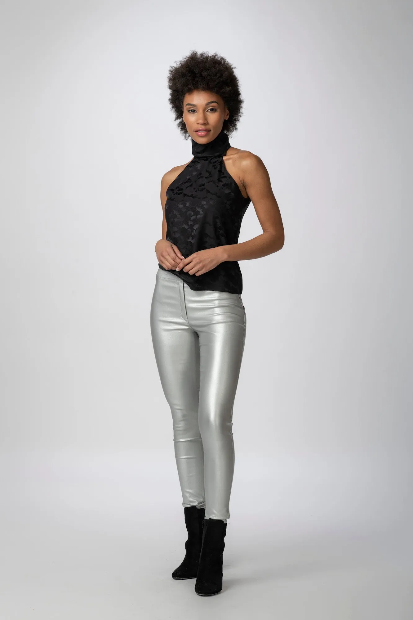 BA Metallic Waxed Jeans