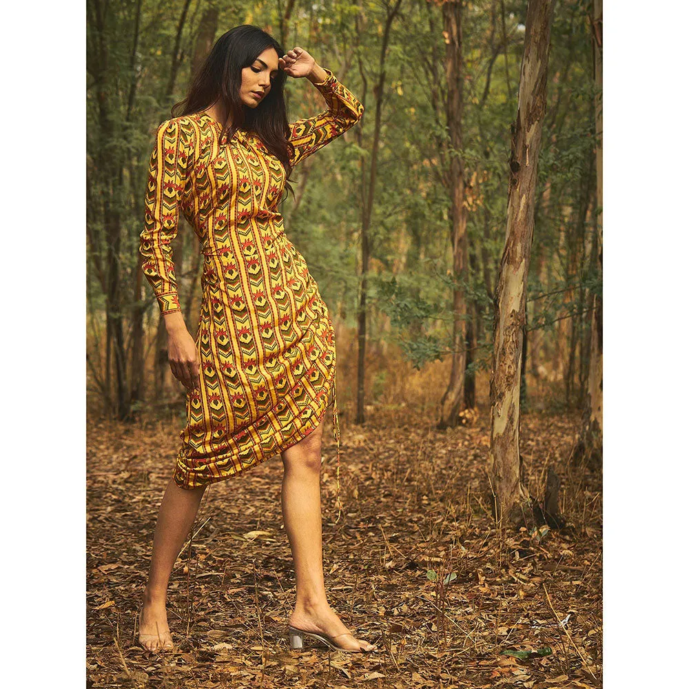 Baise Gaba Yellow Sidestring Dress