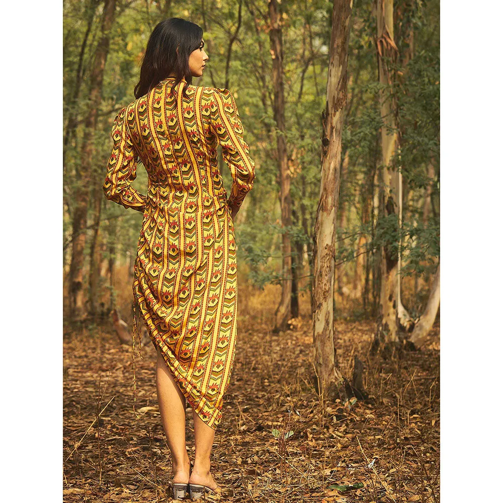 Baise Gaba Yellow Sidestring Dress