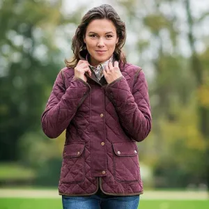 Baleno Women's Hepburn Quilted Jacket Plum
