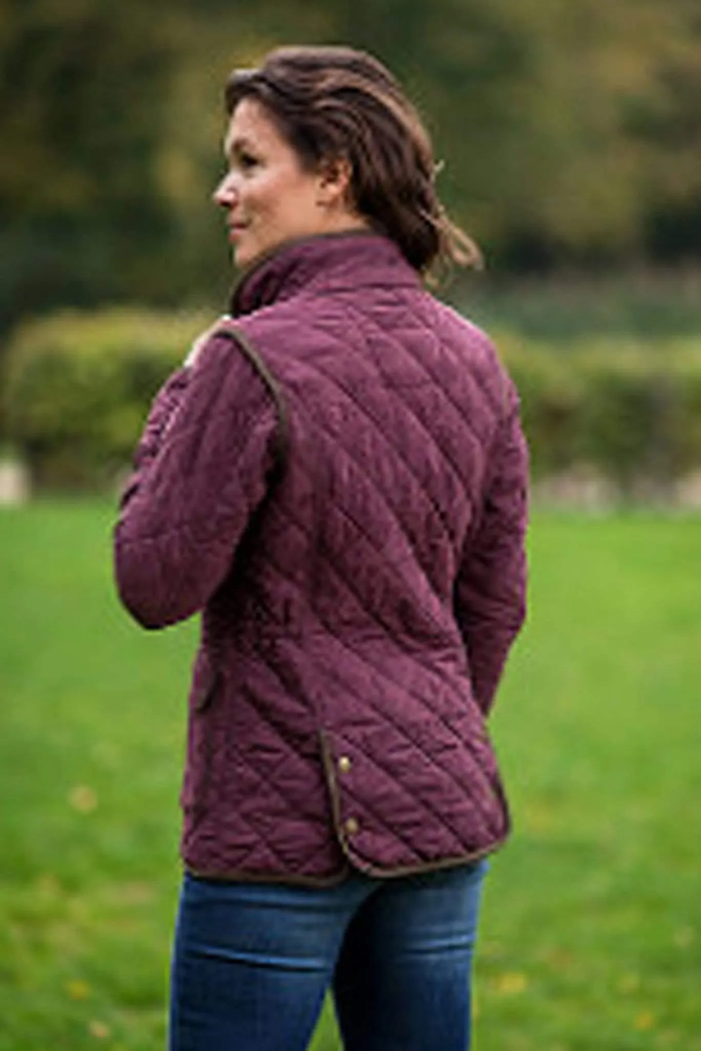 Baleno Women's Hepburn Quilted Jacket Plum