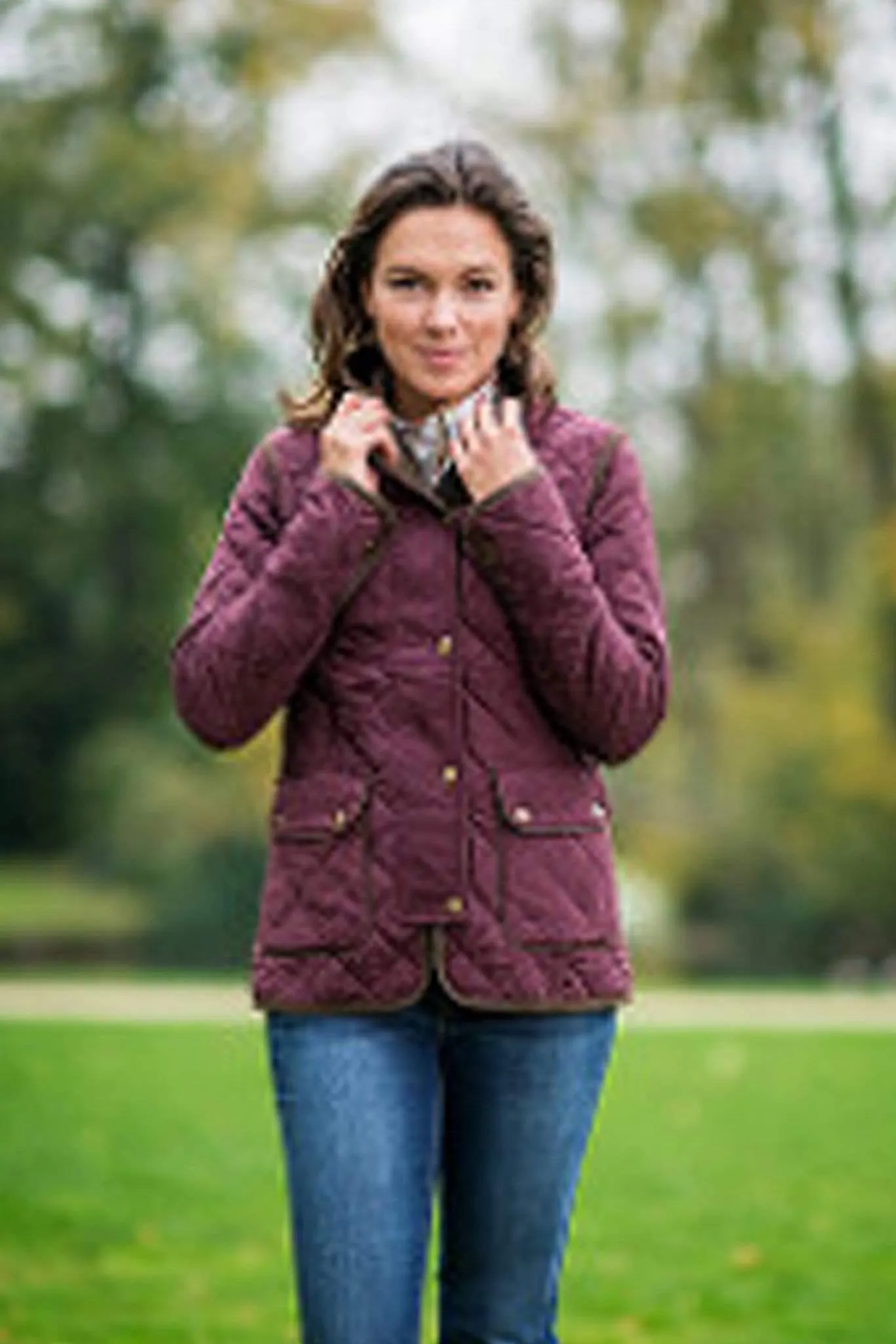 Baleno Women's Hepburn Quilted Jacket Plum