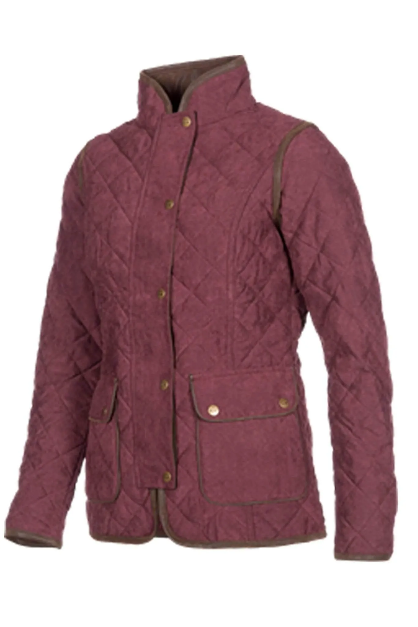 Baleno Women's Hepburn Quilted Jacket Plum