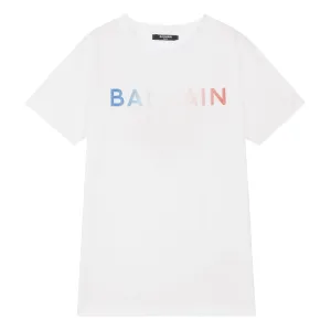 Balmain Multicoloured Logo T-Shirt