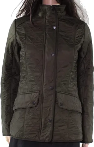 Barbour Womens Jacket Deep UK 8 Fleece-Lined Quilted Green 4