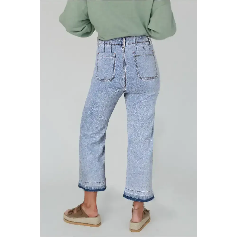 Beau Blue Acid Trip Jeans: Comfy , Cropped, & Kinda Rad from Needful Things 💙👖😂