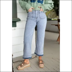 Beau Blue Acid Trip Jeans: Comfy , Cropped, & Kinda Rad from Needful Things 💙👖😂