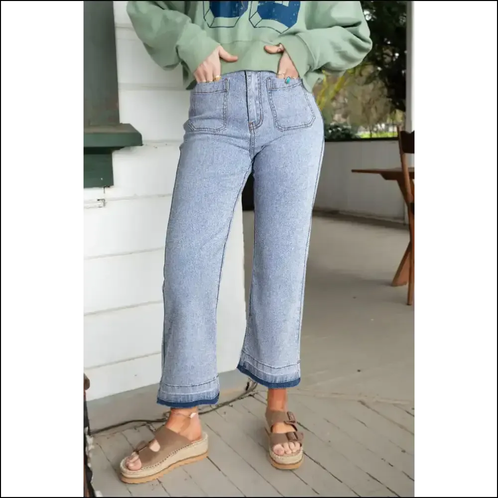 Beau Blue Acid Trip Jeans: Comfy , Cropped, & Kinda Rad from Needful Things 💙👖😂
