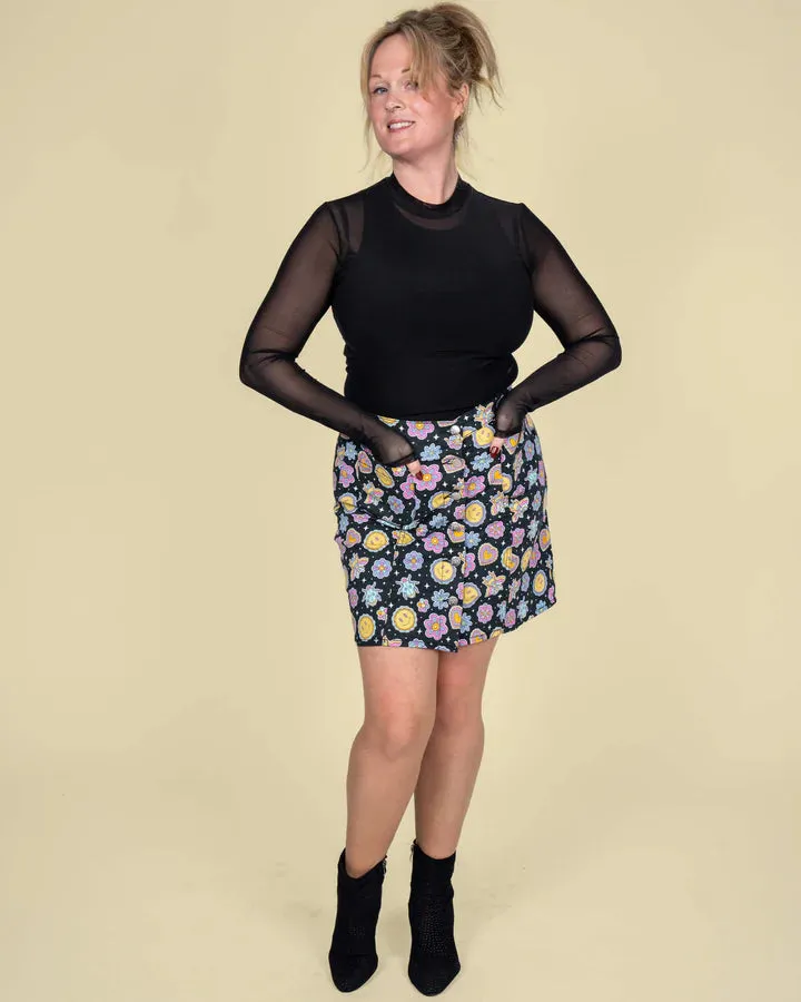 Bee Happy A Line Skirt