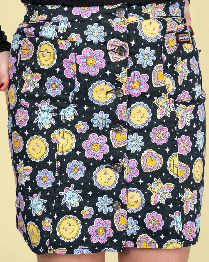 Bee Happy A Line Skirt